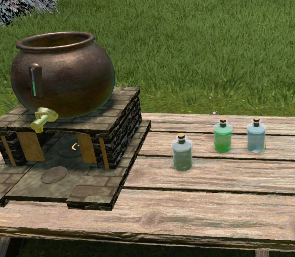 Filled potion flask